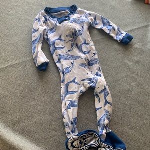 Burts Bees Baby footed pajamas, 3-6m